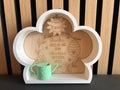 Personalisierte Blumen-Wanddeko mit Lasergravur – Erzieherin Geschenkset