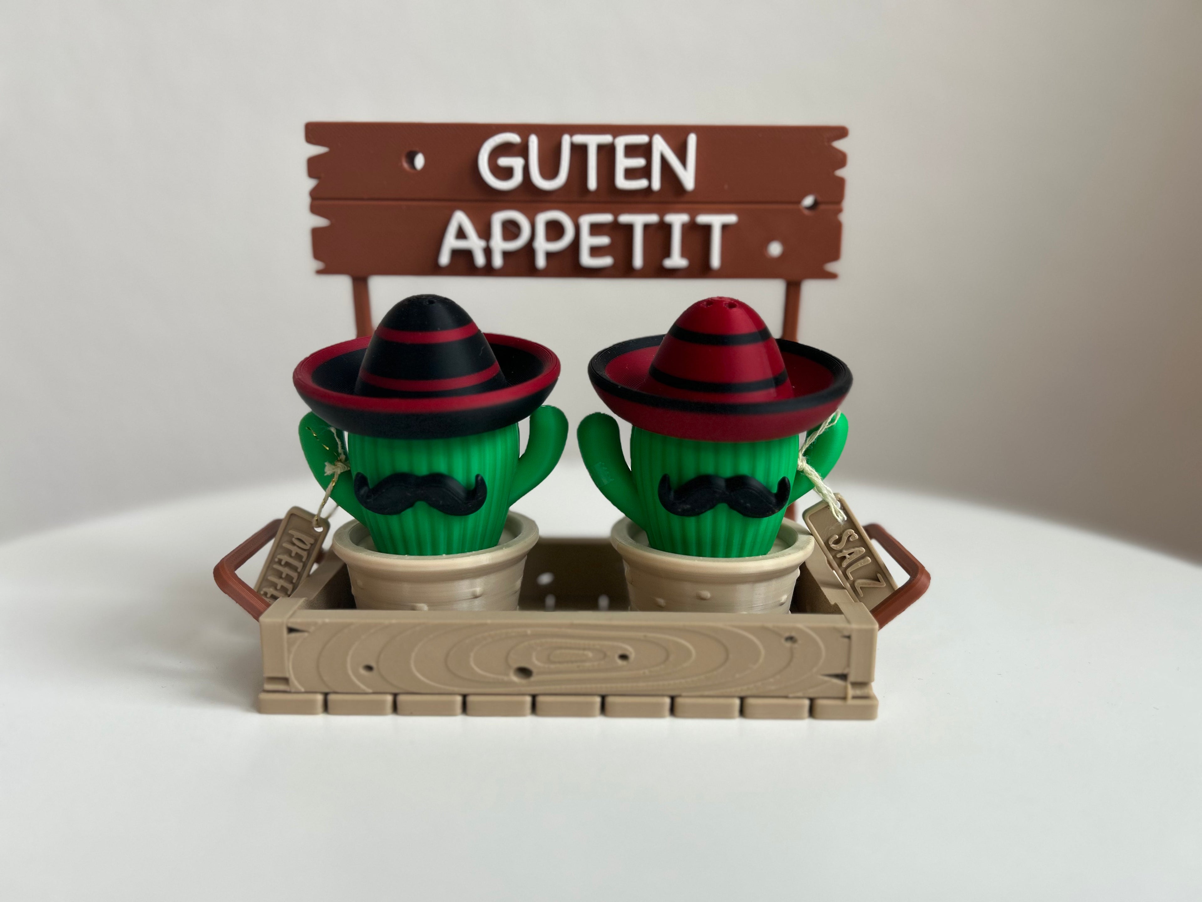 Kaktus Salz- & Pfefferstreuer Set - Guten Appetit