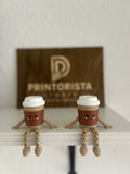 Coffee-to-go Becher-Buddy mit flexiblen Beinen