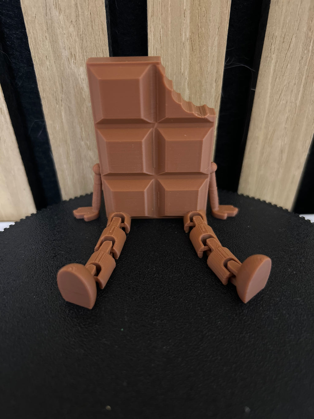 Schokoladentafel-Buddy 3D-Druck – Vorderansicht