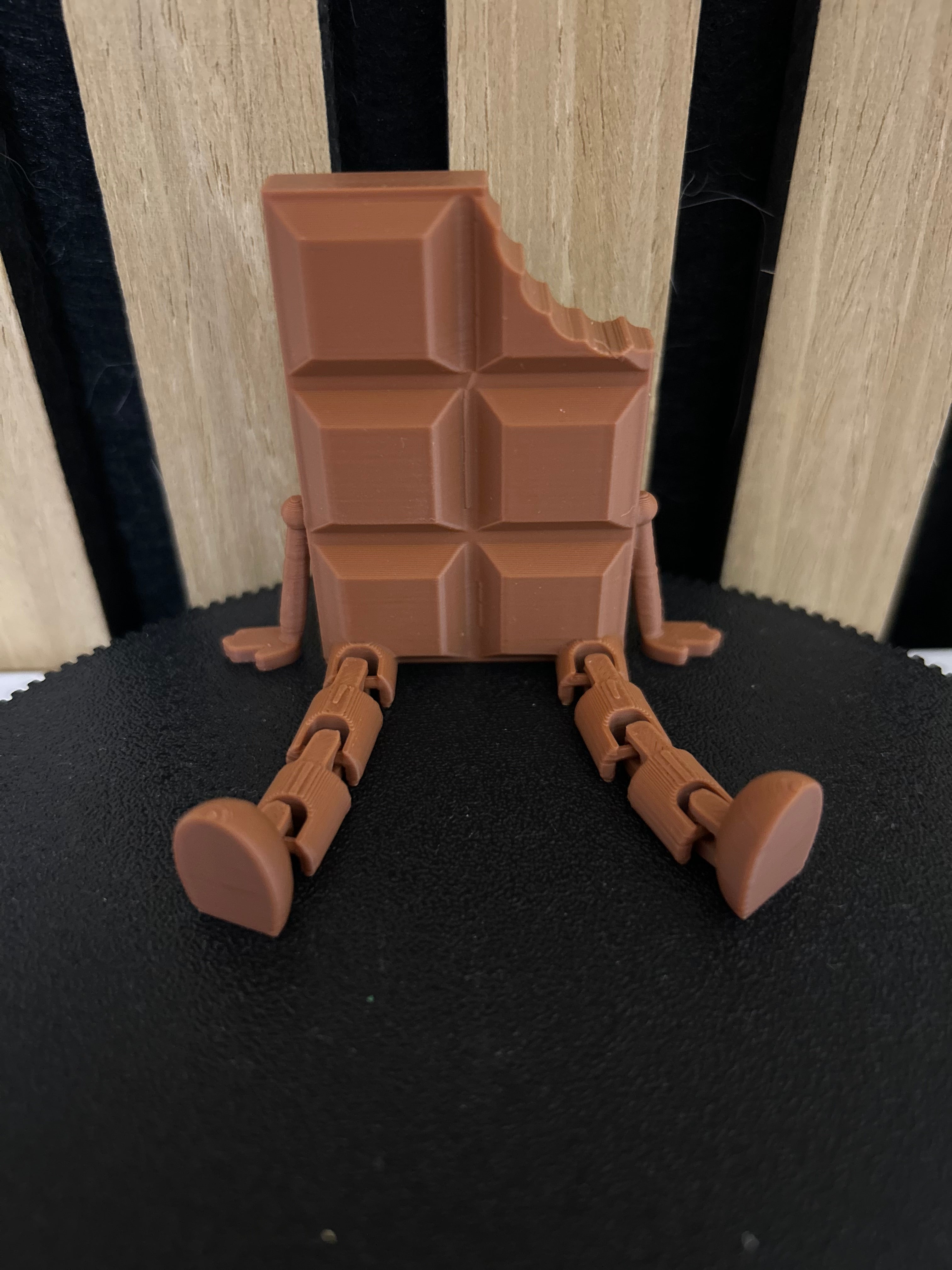 Schokoladentafel-Buddy 3D-Druck – Vorderansicht